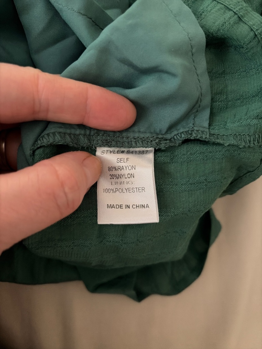 Green Ruffle blouse - Picture 4 of 4